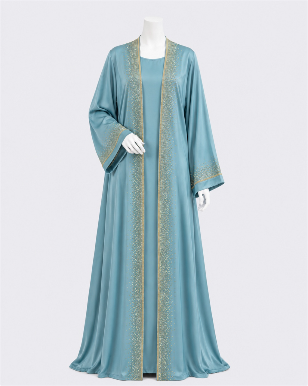 Turkis Korean Nida Dobbel Abaya