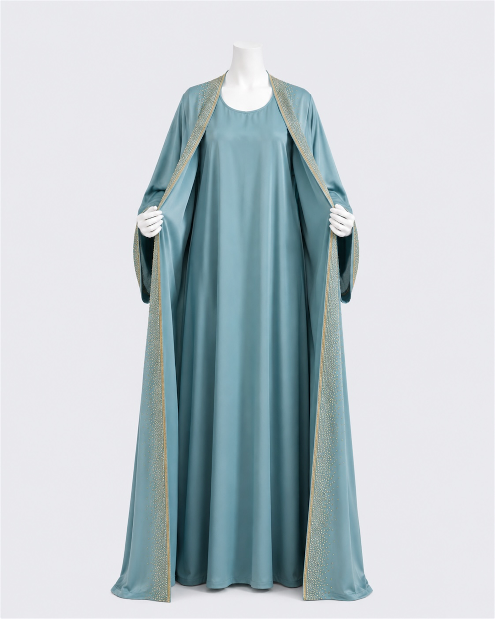 Turkis Korean Nida Dobbel Abaya