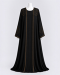 Double Abaya med steindetaljer