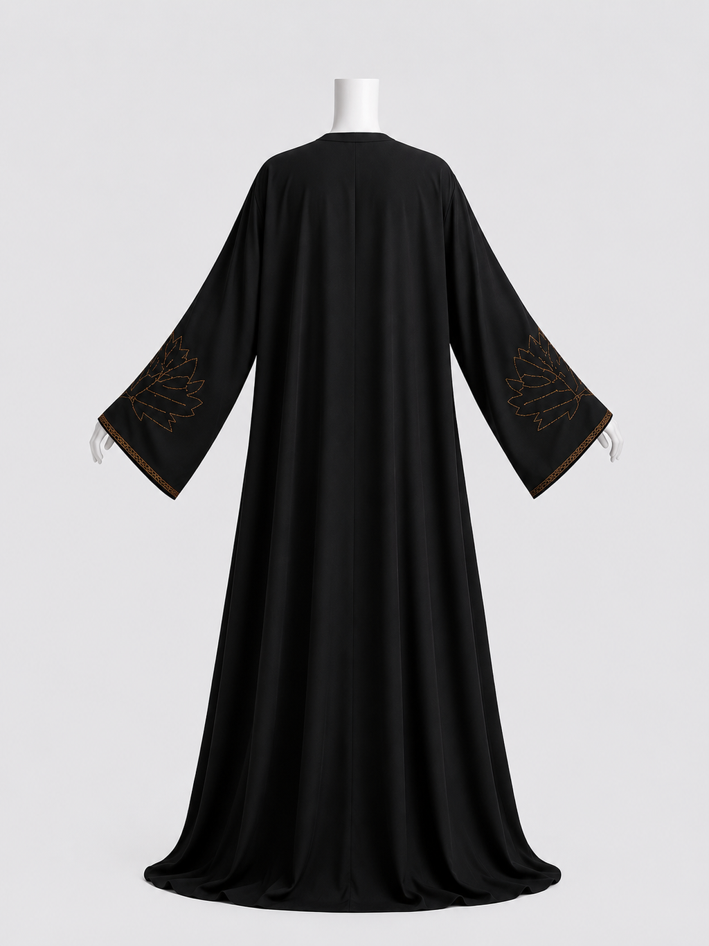 Double Abaya med steindetaljer