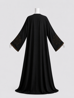 Double Abaya med steindetaljer