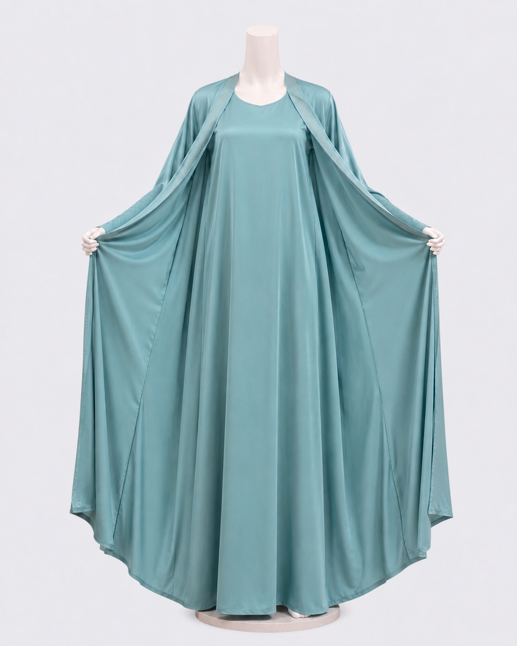 Turkis Korean Nida Dobbel Abaya