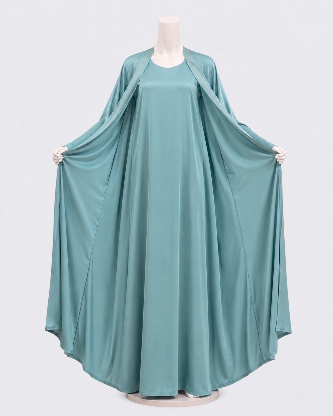 Turkis Korean Nida Dobbel Abaya